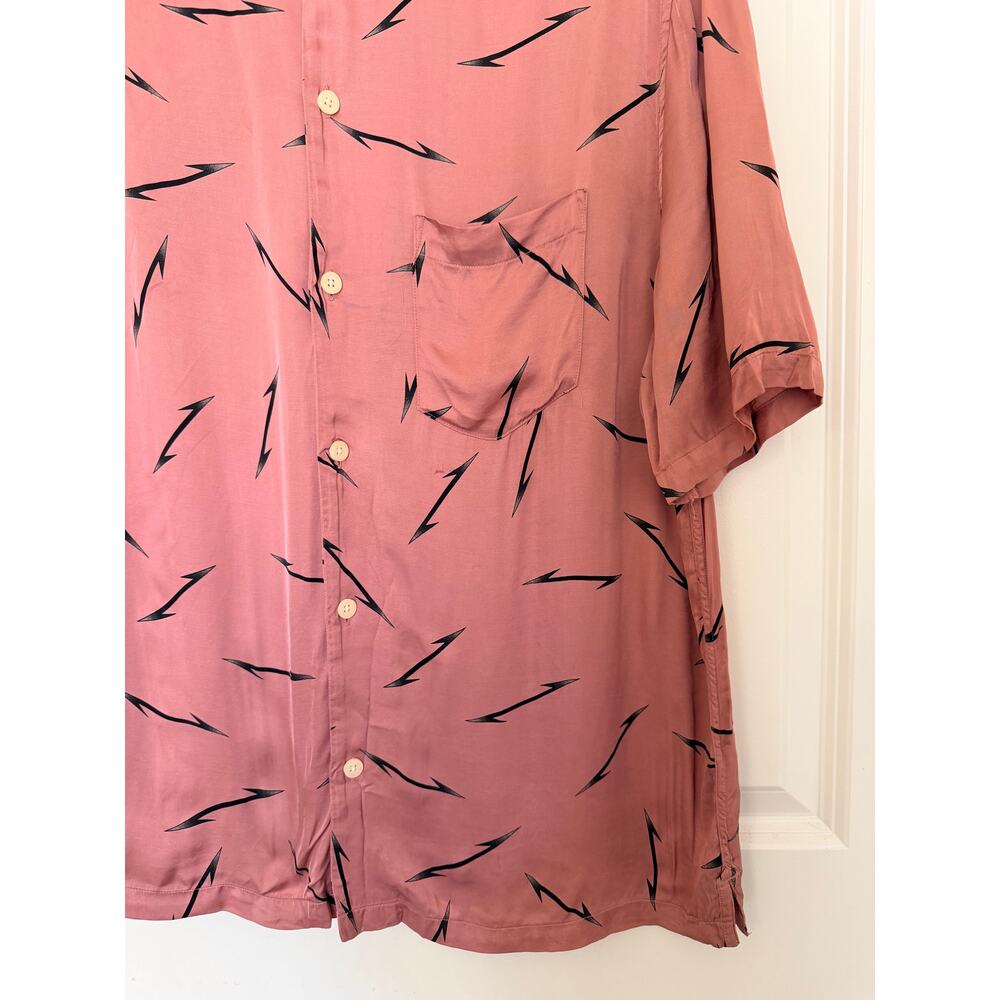 Allsaints Pointers Short Sleeve Button-Up Camp Sh… - image 4